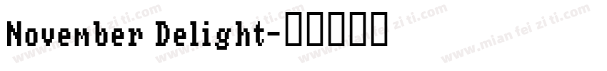 November Delight字体转换